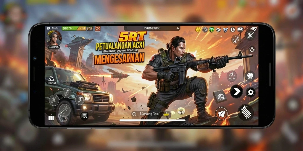 Tampilan gameplay 5RT yang penuh aksi dan menegangkan.