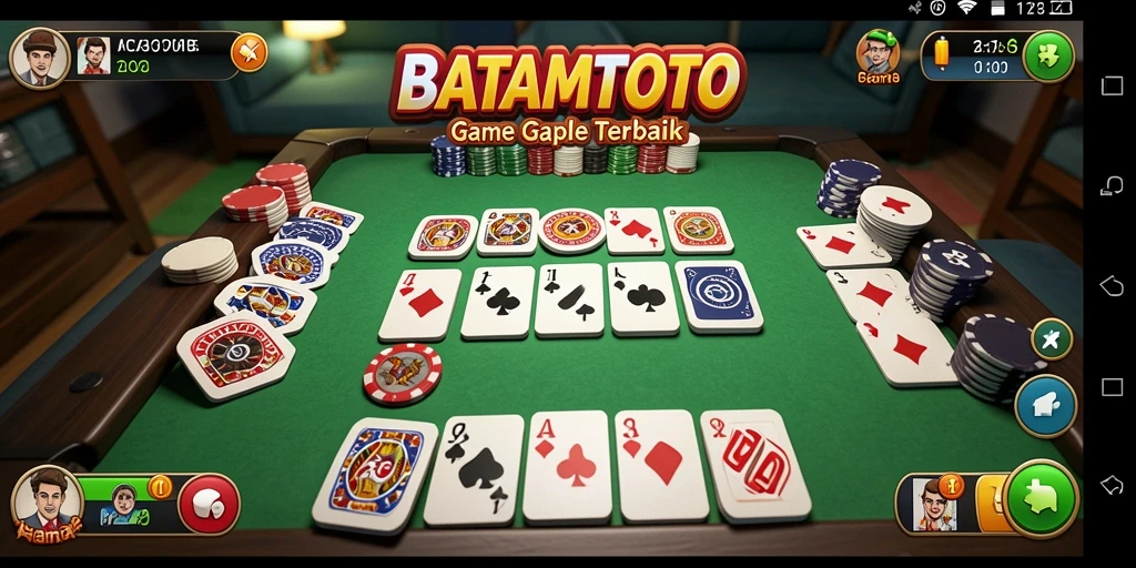 Tampilan gameplay Gaple yang menampilkan strategi dan keseruan.