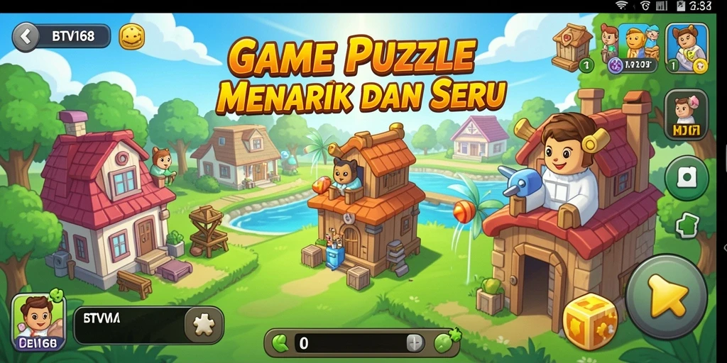 Tangkapan layar BTV168 menunjukkan gameplay puzzle yang seru dan menantang.