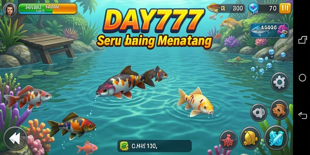 Screenshot utama DAY777 menampilkan aksi memancing yang seru dan grafis yang memukau.