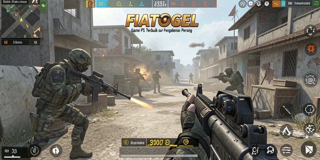 Tampilan gameplay seru dari FIATOGEL dengan aksi menembak intens.