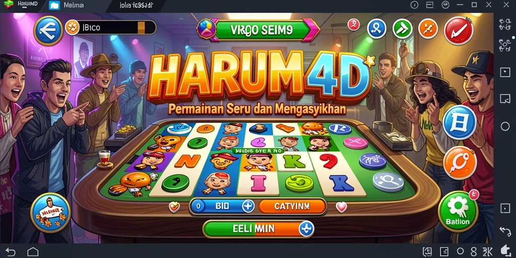 Tampilan gameplay seru dan interaktif dari HARUM4D Bingo.