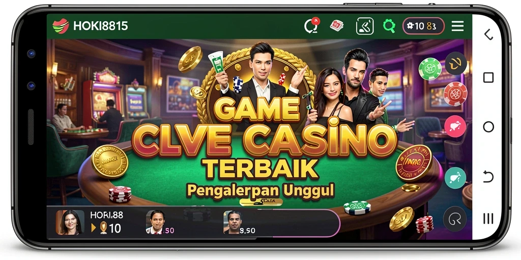 Tampilan permainan Live Casino HOKI8815 yang memukau dan interaktif.
