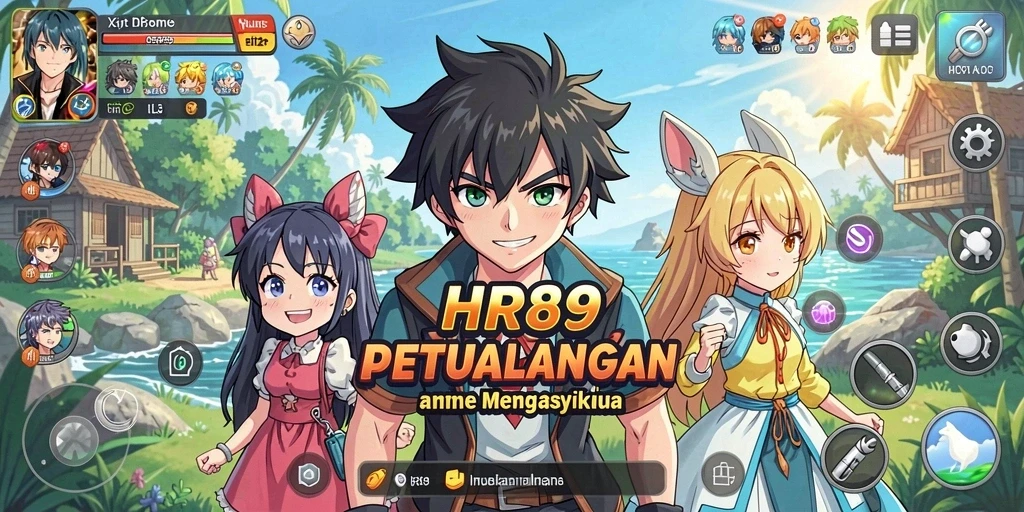 Tampilan gameplay menakjubkan dari HR89 dengan karakter Anime yang menarik.