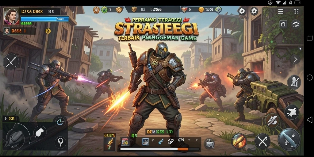 Tampilan gameplay strategis dari IDX66 yang seru dan menantang.