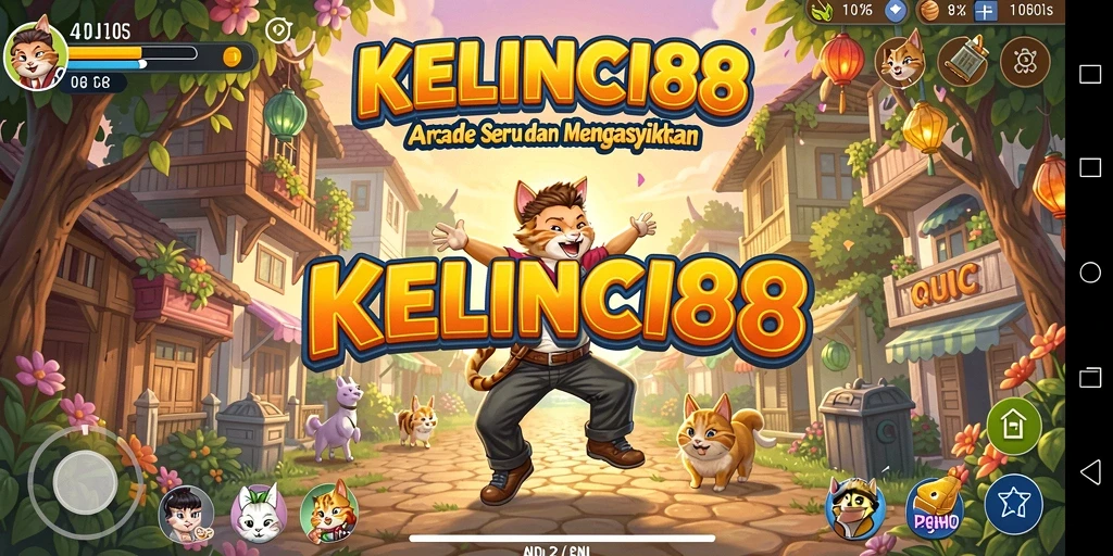 Screenshot utama KELINCI88 menunjukkan aksi seru dalam permainan Arcade.