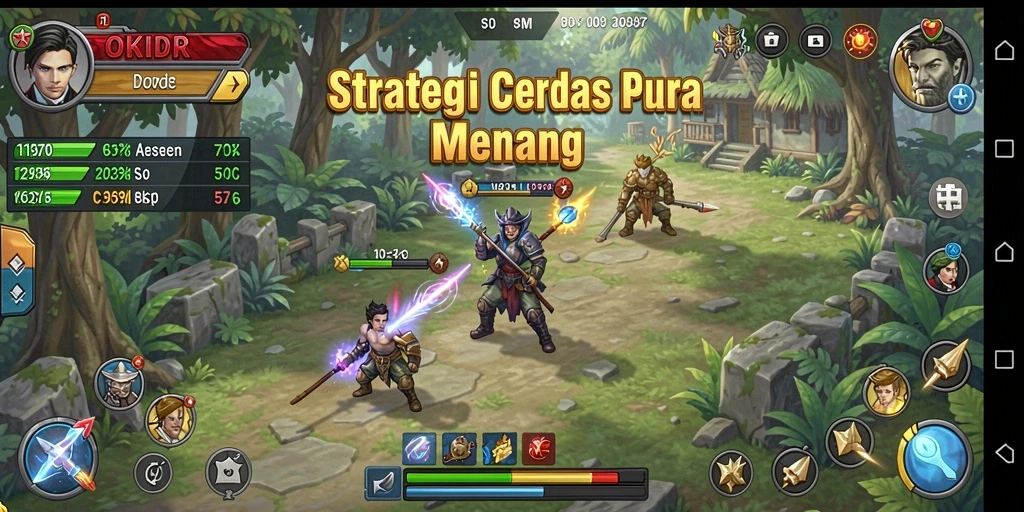 Tampilan aksi penuh strategi dalam permainan OKIDR.