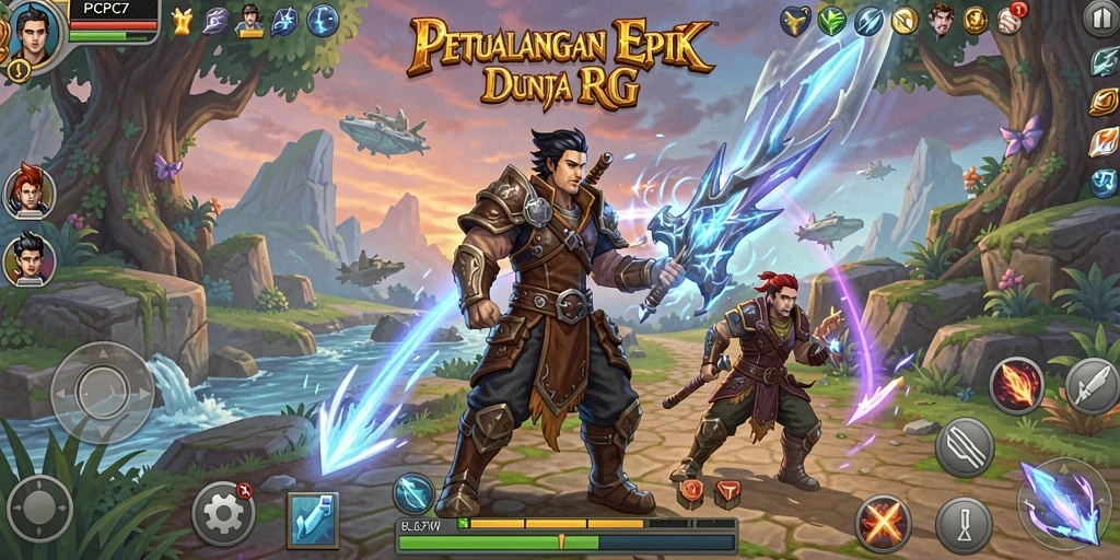 Tampilan menakjubkan dari pertempuran RPG dalam PCPC7.