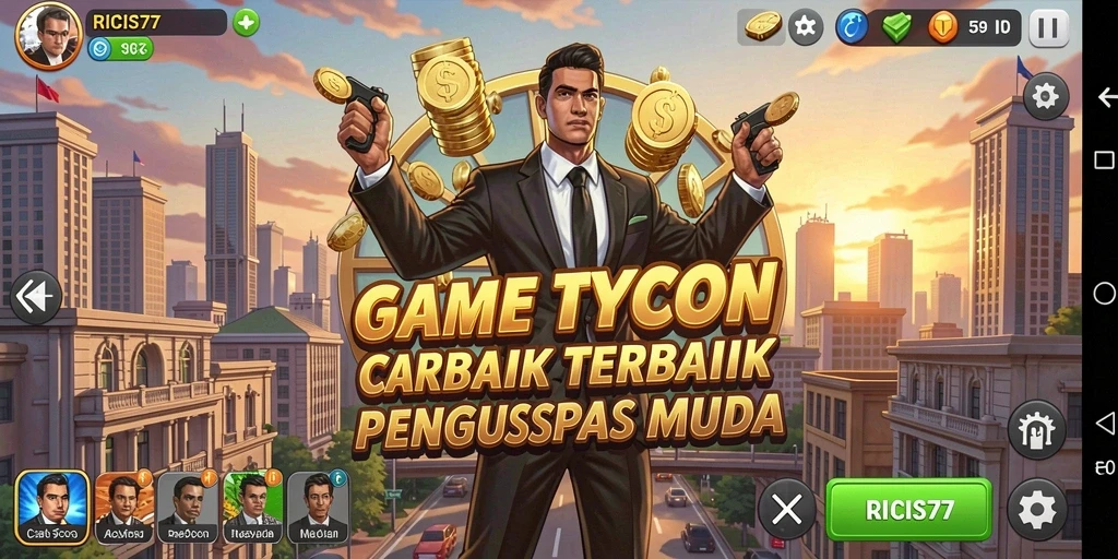 Tampilan gameplay mendebarkan di RICIS77 dengan strategi Tycoon yang menantang.