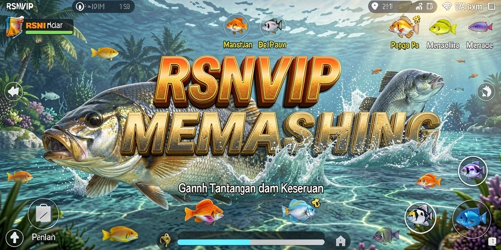 Tampilan gameplay RSNVIP yang menampilkan pengalaman memancing yang seru.