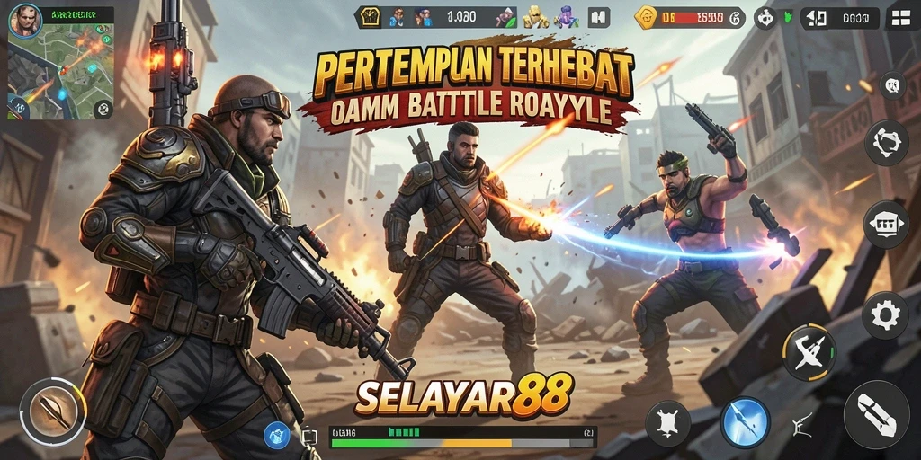 Tampilan seru gameplay Battle Royale di SELAYAR88.