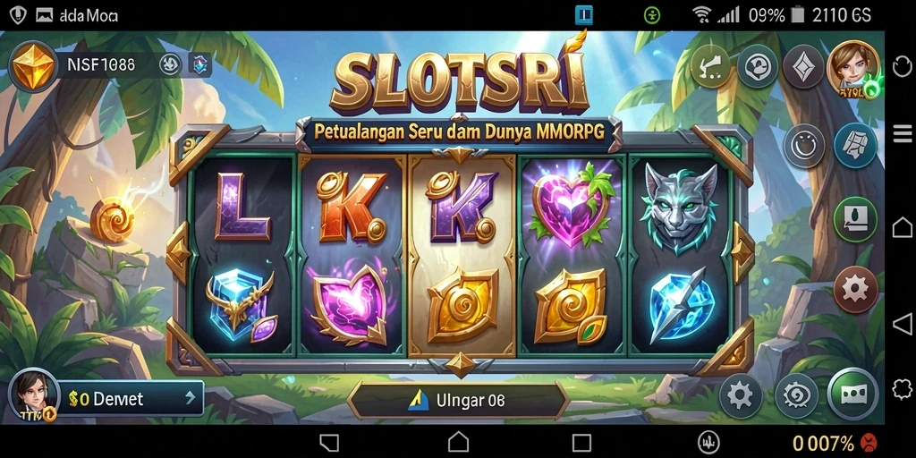 Tampilan gameplay dari SLOTSRI yang mendebarkan dalam dunia MMORPG.