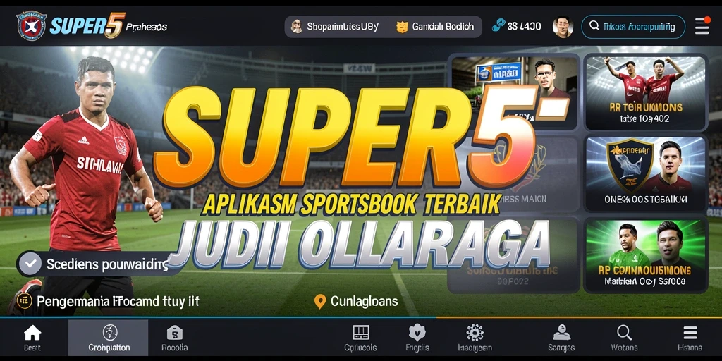 Screenshot gameplay SUPER5 menunjukkan pengalaman taruhan olahraga yang menegangkan.