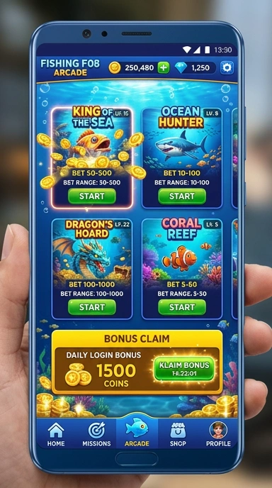 Screenshot aplikasi f08 menunjukkan fitur unggulan yang menarik.